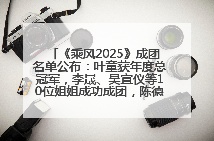 《乘风2025》成团名单公布：叶童获年度总冠军，李晟、吴宣仪等10位姐姐成功成团，陈德容获年度高光人物