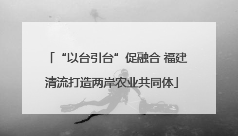 “以台引台”促融合 福建清流打造两岸农业共同体