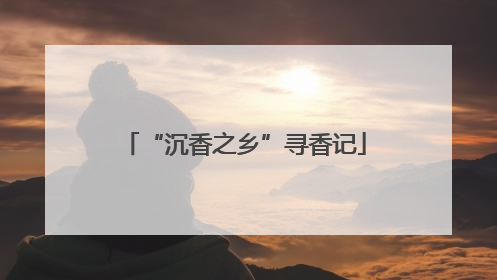 “沉香之乡”寻香记