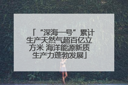 “深海一号”累计生产天然气超百亿立方米 海洋能源新质生产力蓬勃发展