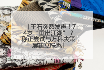 王石突然发声！74岁“重出江湖”？称正尝试与万科决策层建立联系