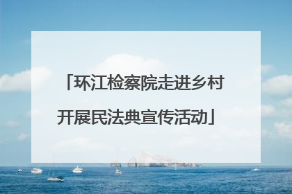 环江检察院走进乡村开展民法典宣传活动