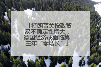特朗普关税致贸易不确定性增大，德国经济或面临第三年“零增长”