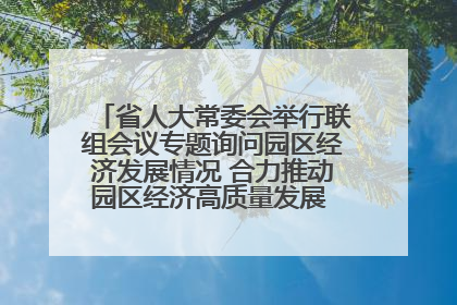 省人大常委会举行联组会议专题询问园区经济发展情况 合力推动园区经济高质量发展 王宁主持会议并讲话 王予波带队到会应询