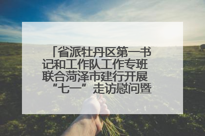 省派牡丹区第一书记和工作队工作专班联合菏泽市建行开展“七一”走访慰问暨红色教育活动
