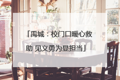 禹城：校门口暖心救助 见义勇为显担当