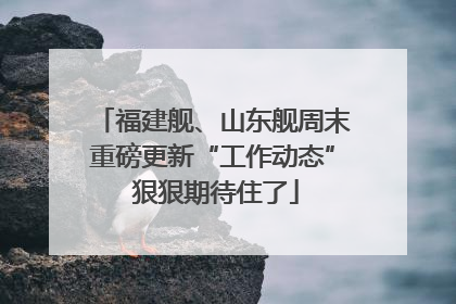 福建舰、山东舰周末重磅更新“工作动态” 狠狠期待住了