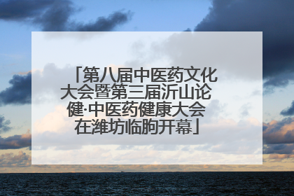 第八届中医药文化大会暨第三届沂山论健·中医药健康大会在潍坊临朐开幕