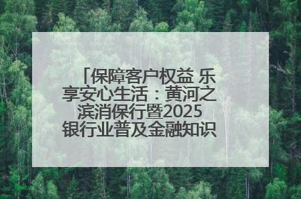 保障客户权益 乐享安心生活：黄河之滨消保行暨2025银行业普及金融知识万里行活动举办
