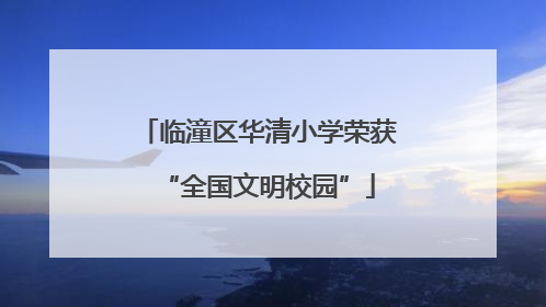 临潼区华清小学荣获“全国文明校园”