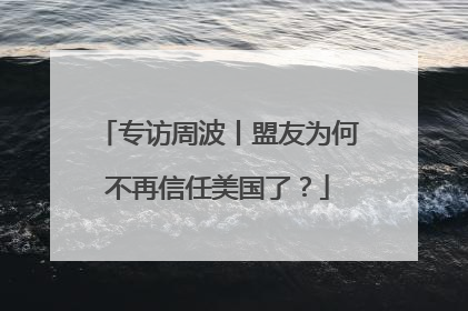 专访周波丨盟友为何不再信任美国了？