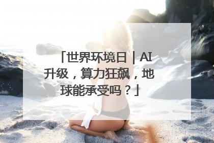 世界环境日｜AI升级，算力狂飙，地球能承受吗？