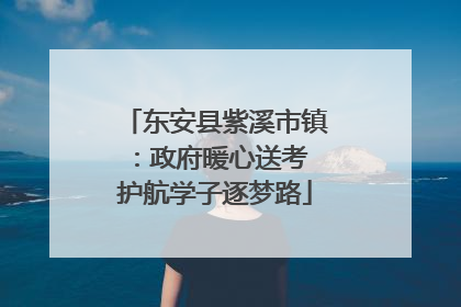 东安县紫溪市镇：政府暖心送考 护航学子逐梦路