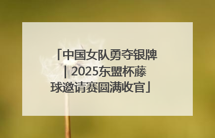 中国女队勇夺银牌｜2025东盟杯藤球邀请赛圆满收官