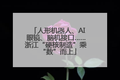人形机器人、AI眼镜、脑机接口……浙江“硬核制造”乘“数”而上