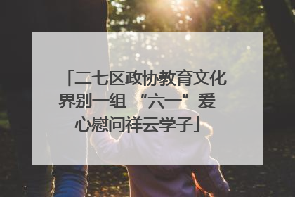 二七区政协教育文化界别一组 “六一”爱心慰问祥云学子