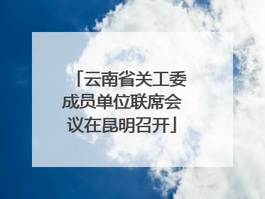 云南省关工委成员单位联席会议在昆明召开