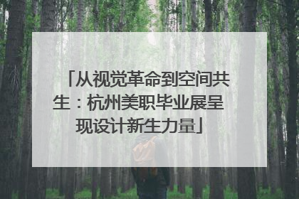 从视觉革命到空间共生：杭州美职毕业展呈现设计新生力量