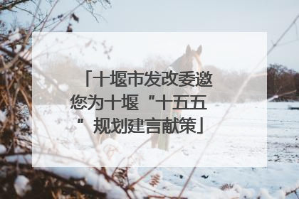 十堰市发改委邀您为十堰“十五五”规划建言献策