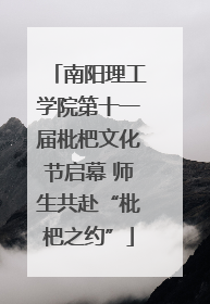 南阳理工学院第十一届枇杷文化节启幕 师生共赴“枇杷之约”