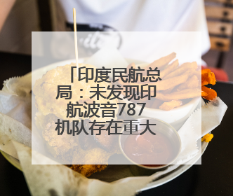 印度民航总局：未发现印航波音787机队存在重大安全问题