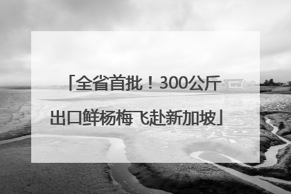 全省首批！300公斤出口鲜杨梅飞赴新加坡