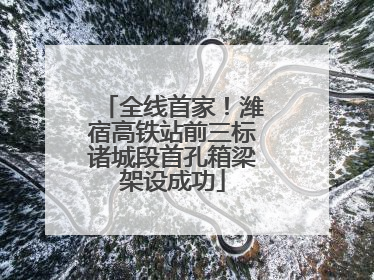 全线首家！潍宿高铁站前三标诸城段首孔箱梁架设成功
