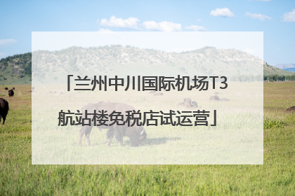 兰州中川国际机场T3航站楼免税店试运营