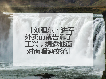 刘强东：进军外卖前就告诉了王兴，想邀他面对面喝酒交流