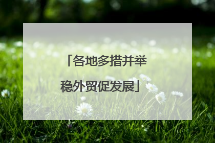 各地多措并举稳外贸促发展