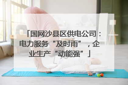 国网沙县区供电公司：电力服务“及时雨”，企业生产“动能强”