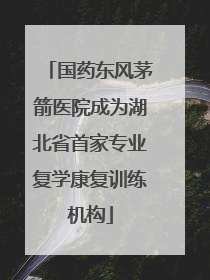 国药东风茅箭医院成为湖北省首家专业复学康复训练机构