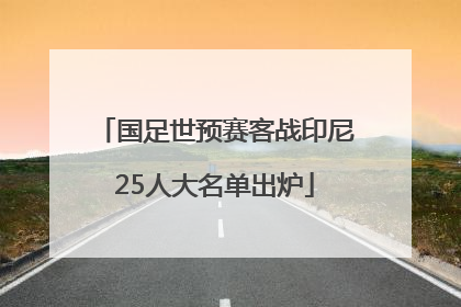 国足世预赛客战印尼25人大名单出炉