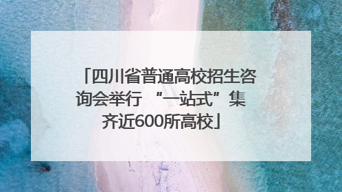 四川省普通高校招生咨询会举行 “一站式”集齐近600所高校