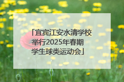 宜宾江安水清学校举行2025年春期学生球类运动会