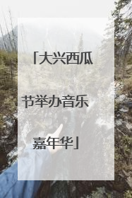 大兴西瓜节举办音乐嘉年华