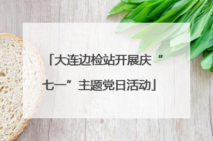 大连边检站开展庆“七一”主题党日活动