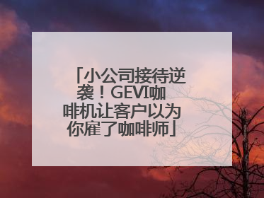 小公司接待逆袭！GEVI咖啡机让客户以为你雇了咖啡师