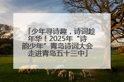 少年寻诗趣，诗词趁年华！2025年“诗韵少年”青岛诗词大会走进青岛五十三中