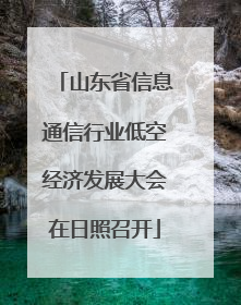 山东省信息通信行业低空经济发展大会在日照召开