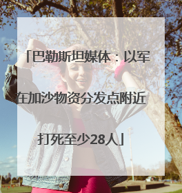 巴勒斯坦媒体：以军在加沙物资分发点附近打死至少28人