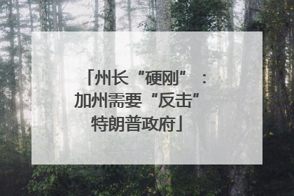 州长“硬刚”：加州需要“反击”特朗普政府