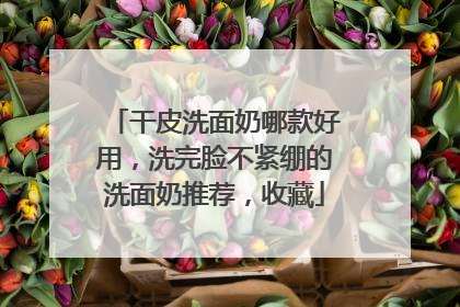 干皮洗面奶哪款好用，洗完脸不紧绷的洗面奶推荐，收藏