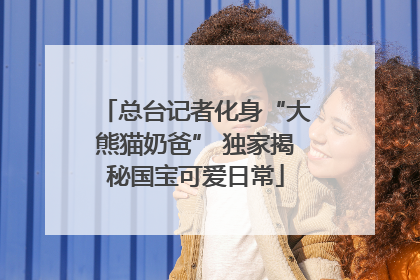 总台记者化身“大熊猫奶爸” 独家揭秘国宝可爱日常