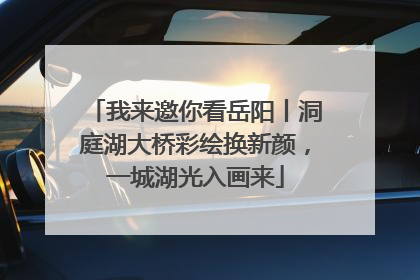 我来邀你看岳阳丨洞庭湖大桥彩绘换新颜，一城湖光入画来