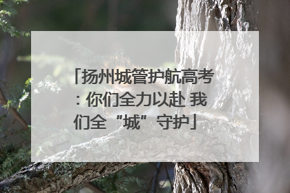扬州城管护航高考：你们全力以赴 我们全“城”守护