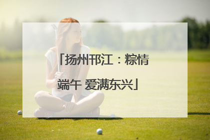 扬州邗江：粽情端午 爱满东兴