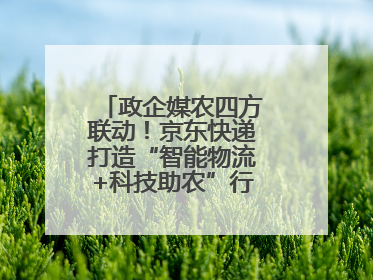 政企媒农四方联动！京东快递打造“智能物流+科技助农”行业直播新标杆