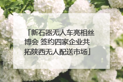 新石器无人车亮相丝博会 签约四家企业共拓陕西无人配送市场