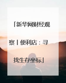 新华网财经观察丨便利店：寻找生存坐标